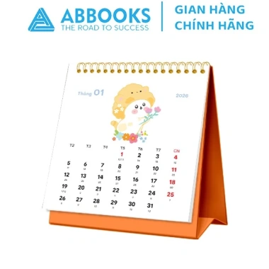 Lịch Để Bàn Mini 2.026 MEOW TIME Mèo Dễ Thương + Note Sticker - Giá 14.300 VNĐ - ABBOOKS