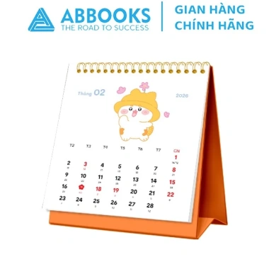 Lịch Để Bàn Mini 2.026 MEOW TIME Mèo Dễ Thương + Note Sticker - Giá 14.300 VNĐ - ABBOOKS