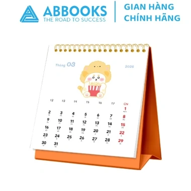 Lịch Để Bàn Mini 2.026 MEOW TIME Mèo Dễ Thương + Note Sticker - Giá 14.300 VNĐ - ABBOOKS