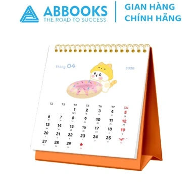 Lịch Để Bàn Mini 2.026 MEOW TIME Mèo Dễ Thương + Note Sticker - Giá 14.300 VNĐ - ABBOOKS