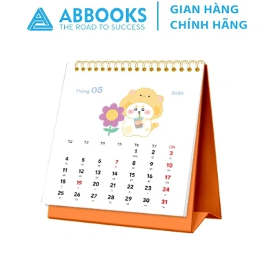 Lịch Để Bàn Mini 2.026 MEOW TIME Mèo Dễ Thương + Note Sticker - Giá 14.300 VNĐ - ABBOOKS