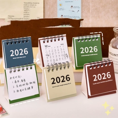 Lịch Để Bàn Mini 2.026 Sáng Tạo Di Động Trang Trí Kế Hoạch Check in Sách Giá 13.392₫