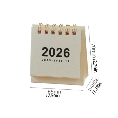 Lịch để bàn mini GOJO 2.026 Năm Ngựa, quà tặng trẻ em, cuộn dây ràng buộc, giá chỉ 41.580đ