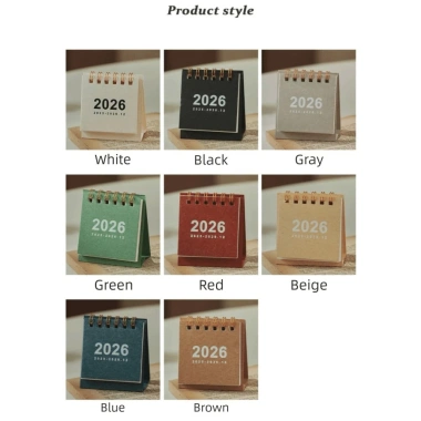 Lịch để bàn mini GOJO 2.026 Năm Ngựa, quà tặng trẻ em, cuộn dây ràng buộc, giá chỉ 41.580đ