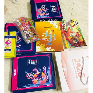 Lịch để bàn ngân hàng Cake VPBank, LPBank, Huy Thanh, giá ưu đãi 35.000 đồng