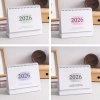 Lịch để bàn nhỏ 2.025-2.026 lật đứng, chạy 7/2.025-12/2.026, danh sách việc cần làm & ghi chú, dây buộc kim loại 4