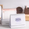 Lịch để bàn nhỏ 2.025-2.026 lật đứng, chạy 7/2.025-12/2.026, danh sách việc cần làm & ghi chú, dây buộc kim loại 5
