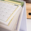 Lịch để bàn nhỏ 2.025-2.026 lật đứng, chạy 7/2.025-12/2.026, danh sách việc cần làm & ghi chú, dây buộc kim loại 9