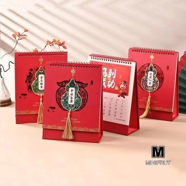 Lịch để bàn Tết Nguyên Đán 2.026 – Chủ đề bầu cử màu đỏ có sel, thiết kế mới, giảm giá
