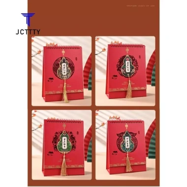 Lịch để bàn Tết Nguyên Đán Ketchup 2.026 – Chủ đề bầu cử đỏ, giảm giá – Đẹp 9