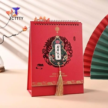 Lịch để bàn Tết Nguyên Đán Ketchup 2.026 – Chủ đề bầu cử đỏ, giảm giá – Đẹp 10