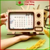 Lịch Để Bàn Tivi Gỗ 2.026 Retro Decor QUAGONHALAM - Trang Trí Bàn Làm Việc, Quà Tết Độc Đáo, Giá 154.500₫ 5