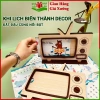 Lịch Để Bàn Tivi Gỗ 2.026 Retro Decor QUAGONHALAM - Trang Trí Bàn Làm Việc, Quà Tết Độc Đáo, Giá 154.500₫ 9