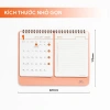 Lịch để bàn Todo 2.026 viền sóng âm nhỏ gọn, thiết kế tối giản, đế nhựa 6 màu 3