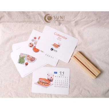 Lịch Đế Gỗ 2.026 - Thiết Kế Món Ăn Việt Nam, Giá Ưu Đãi 70.000₫, Bảo Hành 1 Năm