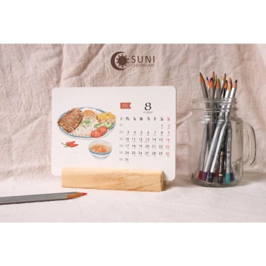 Lịch Đế Gỗ 2.026 - Thiết Kế Món Ăn Việt Nam, Giá Ưu Đãi 70.000₫, Bảo Hành 1 Năm