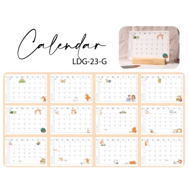 Lịch Đế Gỗ Bàn Grid 2.026 - Minh Họa Corgi Giá Ưu Đãi 70.000 VNĐ 2