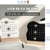 Lịch Đế Gỗ HT8.001 - Bàn Xoay Tròn Decor, Đánh Dấu Ngày Tháng, Phù Hợp Bàn Học và Làm Việc, Giá 120k 3