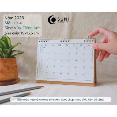 Lịch để lò xo 2.026 thiết kế tối giản - Giá ưu đãi 74.620 VND, phong cách hiện đại 6 Lịch để lò xo 2.026 thiết kế tối giản - Giá ưu đãi 74.620 VND, phong cách hiện đại 6