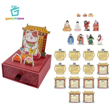 Lịch DIY Đa Năng Tết Nguyên Đán - Lịch để bàn phong cách căn hộ, ký túc xá, trang trại, Giá 141.900 VND