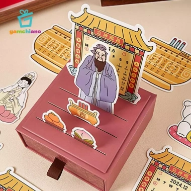 Lịch DIY Đa Năng Tết Nguyên Đán - Lịch để bàn phong cách căn hộ, ký túc xá, trang trại, Giá 141.900 VND