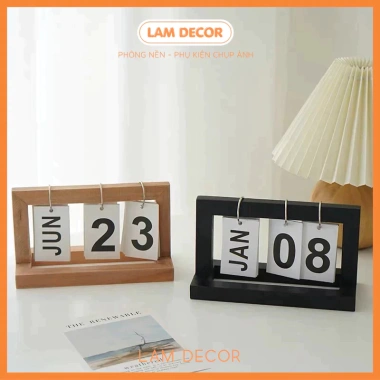 Lịch gỗ đa năng phụ kiện chụp ảnh, decor phòng khách, giảm giá 88k, thiết kế tinh tế, chất liệu tự nhiên