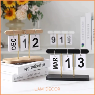 Lịch gỗ đa năng phụ kiện chụp ảnh, decor phòng khách, giảm giá 88k, thiết kế tinh tế, chất liệu tự nhiên