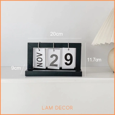 Lịch gỗ đa năng phụ kiện chụp ảnh, decor phòng khách, giảm giá 88k, thiết kế tinh tế, chất liệu tự nhiên