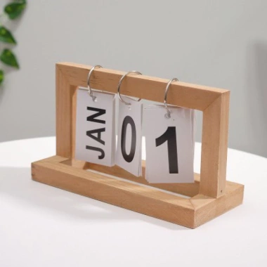 Lịch gỗ đa năng phụ kiện chụp ảnh, decor phòng khách, giảm giá 88k, thiết kế tinh tế, chất liệu tự nhiên