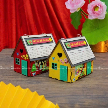 Lịch Gỗ Để Bàn Làm Tết Năm Mới - Gỗ Công Nghiệp Đa Kiểu Dáng, Giá 145.000đ
