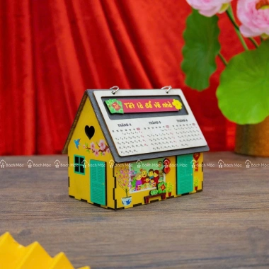 Lịch Gỗ Để Bàn Tết 2.026 - Ngôi Nhà, Hộp Bút, Quà Tặng Ý Nghĩa, Giá 100k Giảm 26k
