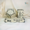 Lịch Gỗ Ngũ Giác L02 12 Mặt 2.026 - kèm hộp bút, khắc logo, lịch Tết, ưu đãi 47.5k