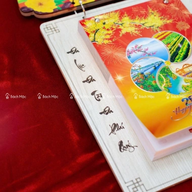 Lịch gỗ treo tường 2.025 (Ất Tỵ) - In tên/logo theo yêu cầu, giá ưu đãi 260.000₫ 8