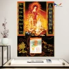 Lịch Gỗ Treo Tường 9mm Bo Viền 40x60cm - Lịch Tết Tráng Gương 2.026 Phật Giáo kèm Bloc ART COLORS 7