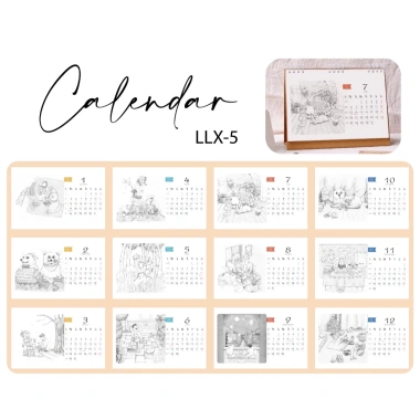 Lịch Lò Xo 2.026 Cozy Corgi Chì - Thiết kế dễ thương, giảm giá 90k chỉ 90.000₫