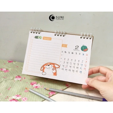 Lịch Lò Xo 2.026 Minh Hoạ Corgi và Reminders Giá ưu đãi 88k tại Sunicustomart