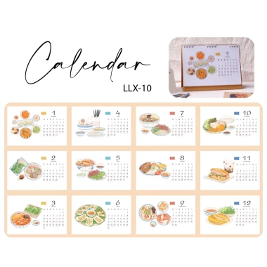 Lịch Lò Xo 2.026 Món Việt - Suni Custom Art | Thiết Kế Độc Đáo, Giá 88.000₫ 2