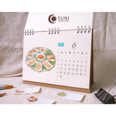 Lịch Lò Xo 2.026 Món Việt - Suni Custom Art | Thiết Kế Độc Đáo, Giá 88.000₫ 3