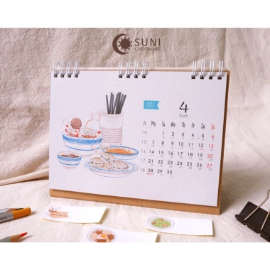 Lịch Lò Xo 2.026 Món Việt - Suni Custom Art | Thiết Kế Độc Đáo, Giá 88.000₫ 4
