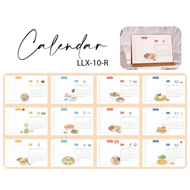 Lịch Lò Xo 2.026 Món Việt - Suni Custom Art | Thiết Kế Độc Đáo, Giá 88.000₫ 5