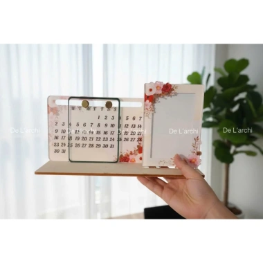 Lịch mica Rêu Decor để bàn 2.026 – Khung ảnh kèm in hình sắc nét, lịch Tết ý nghĩa – 155k