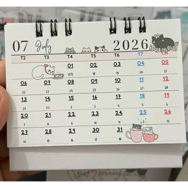 Lịch Mini 2.026 10x7cm Ngang - Lịch Việt âm dương, để bàn, bỏ túi, quà tặng, giá 17.900₫