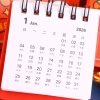 Lịch Mini 2.026 Năm Ngựa - Hoạt hình, biểu tượng may mắn Trung Quốc, lịch giấy 9