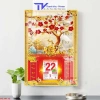 Lịch Tết 2.023 Cây Đồng Tiền và Hoa Mai 40x60cm Độ Dày 10mm - Giá Ưu Đãi 260.000 5