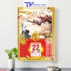 Lịch Tết 2.023 Cây Đồng Tiền và Hoa Mai 40x60cm Độ Dày 10mm - Giá Ưu Đãi 260.000 8