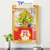 Lịch Tết 2.023 Cây Đồng Tiền và Hoa Mai 40x60cm Độ dày 10mm Giá ưu đãi 260.000 VNĐ 8