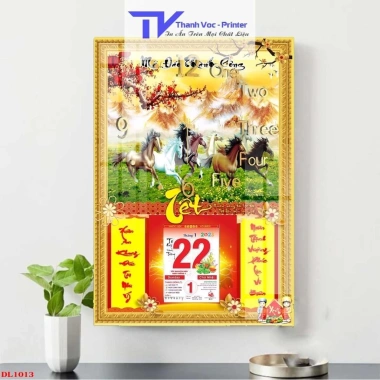 Lịch Tết 2.023 Mã Đáo Thành Công 40x60cm Độ dày 10mm Nhiều mẫu, chỉ 260.000 VNĐ