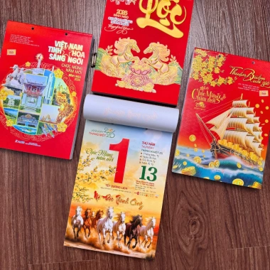Lịch Tết 2.026 20x30 17x24 13x18 - Lốc Cực Đẹp, Giá 60.000đ (Giảm 16.800đ)