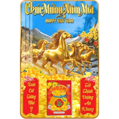LỊCH TẾT 2.026 6 Mẫu Ngựa Vàng Treo Tường Laminate Tráng Gương 40x60 cm 224k 7 LỊCH TẾT 2.026 6 Mẫu Ngựa Vàng Treo Tường Laminate Tráng Gương 40x60 cm 224k 7