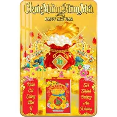 Lịch Tết 2.026 7 Mẫu Túi Tài Lộc Treo Tường Laminate Tráng Gương 40x60 cm Giá 224k 4 Lịch Tết 2.026 7 Mẫu Túi Tài Lộc Treo Tường Laminate Tráng Gương 40x60 cm Giá 224k 4